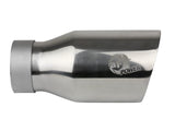 AFE aFe MACH Force-Xp Univ 304 SS Double-Wall Clamp-On Exhaust Tip - Polished - 3in Inlet - 4.5in Outlet 49T30454-P093