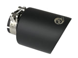 AFE aFe Takeda 304 SS Clamp-On Exhaust Tip 2.5in. Inlet / 4.5in. Outlet / 7in. L - Black 49T25454-B072