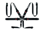 SPARCO 3" Padded Hans - Aluminum / Black Sparco Belt 6 Point Harness 04818RHALPD1NR
