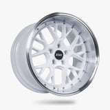 ESR Wheels 19x8.5 / 5x110 (Custom Drill) et30 / cb67.1 ESR Wheels CS11 19" 5x110 (Custom Drill) Gloss White w/ Machined Lip 98551430-CS11WHT-ML-5X110