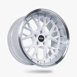 ESR Wheels 18x8.5 / 5x110 (Custom Drill) et30 / cb67.1 ESR Wheels CS11 18" 5x110 (Custom Drill) Gloss White w/ Machined Lip 88551430-CS11WHT-ML-5X110