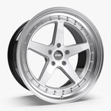 ESR Wheels 18x8.5 / 5x120 (Custom Drill) et30 / cb67.1 ESR Wheels CS5 18" 5x120 (Custom Drill) Hyper Silver w/ Machined Lip 88551430-CS5HS-ML-5X120