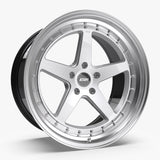 ESR Wheels 18x8.5 / 5x114.3 et30 / cb ESR Wheels CS5 18" 5x114.3 Hyper Silver w/ Machined Lip 88551430-CS5HS-ML
