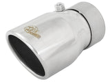 AFE aFe MACH Force-Xp 2.5in Inlet x 3-1/2in Outlet x 6in Length 2.5in 304 Stainless Steel Exhaust Tip 49T25354-P06