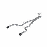 MBRP 17-21 Charger 5.7/6.1/6.4L 3in Dual Rear Exit SS Catback Exhaust w/ Carbon Fiber Tips | S71173CF