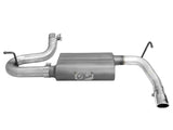 AFE aFe Scorpion 2-1/2in Alum Steel Axle-Back Exhaust w/Polished Tip 07-18 Jeep Wrangler JK V6-3.6/3.8L 49-08047-P
