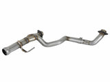aFe POWER Twisted Steel Y-Pipe 2-1/4in 409 SS Exhaust System 2018 Jeep Wrangler (JL) V6-3.6L | 48-48026