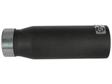 aFe MACHForce XP Exhausts Tips SS-304 EXH Tip 3in x 4Out x 12L Bolt-On (blk) | 49-92043-B