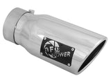 AFE aFe MACH Force-Xp 3in Inlet x 4in Outlet x 9in Length 304 Stainless Steel Exhaust Tip Polished 49T30401-P09