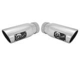 AFE aFe MACHForce-XP 304 Stainless Steel Polished Exhaust Tip 3.5in x 4.5in Out x 12in L Clamp-On 49T35456-P12
