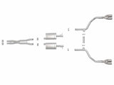 AFE aFe MACH Force-Xp 2-1/2in 304 SS Cat-Back Exhaust 15-19 Dodge Challenger V6-3.6L - Polished Tip 49-32067-P