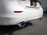 AFE aFe Takeda 2.5in 304 SS Axle-Back Exhaust w/ Blue Flame Tips 16-18 Infiniti Q50 V6-3.0L (tt) 49-36130NM-L