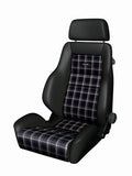 Recaro Black Leather/Classic Checkered Fabric Recaro Classic LS Seat 089.00.0B28-01