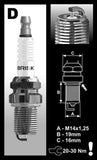 Brisk Brisk Silver Racing DR12S Spark Plug - Priced Each DR12S