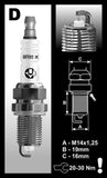 Brisk Brisk Silver Racing DR12YS Spark Plug (Priced Each) - VW/Audi 2.0T FSI & TSI / MINI 2.0L Turbo DR12YS