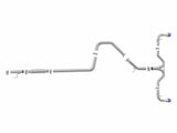 AFE aFe Takeda 304SS Cat-Back Exhaust w/Blue Flame Tips 2018 Hyundai Elantra GT Sport I4 1.6L (t) 49-37003-1L