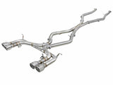 AFE aFe MACH Force-Xp 3.5in. 304 SS C/B Exhaust w/o Muffler 15-18 BMW X5 M V8-4.4L (tt) - Polished Tip 49-36342-P