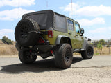 AFE aFe Rebel Series Cat-Back 2.5in Dual Center Exit SS Exhaust w/ Black Tips 07-14 Jeep Wrangler V6 49-48054-B