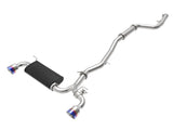 AFE aFe POWER Takeda 2020 Toyota Supra L6-3.0L (t) 3in-2.5in 304 SS CB Exhaust Blue Flame Tips 49-36043-L