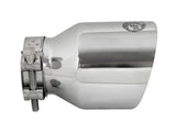 AFE aFe MACH Force-Xp 304 SS Clamp-On Exhaust Tip 2.5in. Inlet / 4in. Outlet / 6in. L - Polished 49T25404-P06