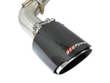 AFE aFe Takeda 2.5in 304 SS Cat-Back Exhaust System w/ Carbon Fiber Tips 16-18 Infiniti Q50 V6-3.0L (tt) 49-36132NM-C