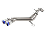 aFe Takeda 13-17 Hyundai Veloster L4-1.6L 2-1/2in 304 SS Axle-Back Exhaust w/ Blue Flame Tips | 49-37019-L
