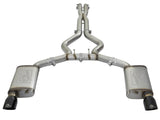 AFE aFe MACHForce XP 3in 304 SS Cat-Back Exhausts w/ Black Tips 15-17 Ford Mustang GT V8-5.0L/V6-3.7L 49-33072-1B