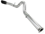 AFE aFe Atlas 5in DPF-Back Aluminized Steel Exh Sys Ford Diesel Trucks 11-14 v8-6.7L td wrinkled blk tip 49-03055-B