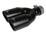 AFE aFe Vulcan Series 2.5in 304 SS Axle-Back Exhaust Black 07-18 Jeep Wrangler (JK) V6-3.6/3.8L 49-38086-B