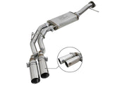 AFE aFe Rebel Series 3in. to 2.5in. 409 SS C/B Exhaust 11-14 Ford F-150 V6-3.5L (tt) - Polished Tip 49-43078-P