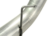 AFE aFe Atlas 5in DPF-Back Aluminized Steel Exh Sys Ford Diesel Trucks 11-14 v8-6.7L td wrinkled blk tip 49-03055-B