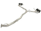 aFe Takeda 3in SS Exhaust Cat-Back 09-14 Nissan GTR V6 3.8L Carbon Fiber Tips | 49-36108-C