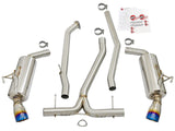 AFE aFe POWER Takeda 16-17 Honda Civic I4-1.5L (t) 2.5-2.25in 304 SS CB Dual-Exit Exhaust Blue Tips 49-36615-L
