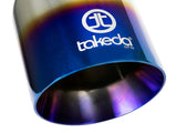 AFE aFe Takeda 304 Stainless Steel Clamp-On Exhaust Tip 2.5in Inlet / 4in Outlet - Blue Flame 49T25404-L07