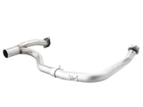 aFe Power Twisted Steel Y-Pipe Aluminized 2in 12-14 Jeep Wrangler (JK) V6 3.6L (4dr) | 48-06207