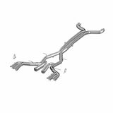 MBRP 2016 Chevy Camaro V8 6.2L 6spd 3in T409 Race Dual Cat Back w/ 4.5in Quad Dual Wall Tips | S7033409