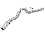 AFE aFe ATLAS 5in DPF-Back Alum Steel Exhaust System w/Polished Tip 2017 Ford Diesel Trucks V8-6.7L (td) 49-03090-P