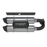 MBRP 2014 Polaris RZR XP 1000 Stacked Dual Slip-On Performance Series Exhaust | AT-9516PT