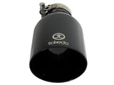 AFE aFe Takeda 409 SS Clamp-On Exhaust Tip 2.5in. Inlet / 4.5in. Outlet / 9in. L - Black 49T25454-B09