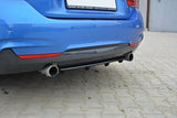 Maxton Design New Maxton Design Central Rear Splitter BMW 4 F32 M-Package (With Vertical Bars)
