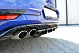 Maxton Design New Maxton Design Central Rear Splitter VW Golf R Mk7 (Facelift)