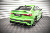 Maxton Design GLOSS BLACK Maxton Design Central Rear Splitter - Audi / 8Y / RS3 / Sedan AU-RS3-8Y-S-RD1G