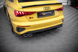 Maxton Design Maxton Design Central Rear Splitter For Audi S3 Sedan 8Y
