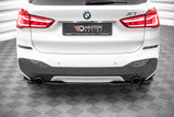 Maxton Design GLOSS BLACK Maxton Design Central Rear Splitter - BMW / F48 / X1 / M-Pack BM-X1-48-MPACK-RD1G