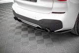 Maxton Design GLOSS BLACK Maxton Design Central Rear Splitter - BMW / F48 / X1 / M-Pack BM-X1-48-MPACK-RD1G