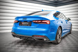 Maxton Design Maxton Design Central Rear Splitter (With Vertial Bars) Audi A5 S-Line F5 Facelift