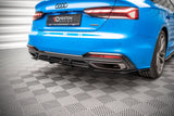 Maxton Design Maxton Design Central Rear Splitter (With Vertial Bars) Audi A5 S-Line F5 Facelift
