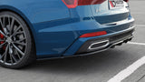 Maxton Design Maxton Design Central Rear Splitter (With Vertical Bars) Audi A6 S-Line Avant/Sedan C8
