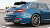 Maxton Design Maxton Design Central Rear Splitter (With Vertical Bars) Audi A6 S-Line Avant/Sedan C8