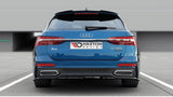 Maxton Design Maxton Design Central Rear Splitter (With Vertical Bars) Audi A6 S-Line Avant/Sedan C8